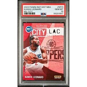 Kawhi Leonard 2023 Panini MyCity NBA #MY-3 Basketball Card PSA 10 Gem Mint